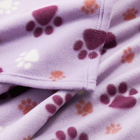 Puppy King Multiple Pack Puppy Kitten Blanket with Paw Print, Small Size Polar Fleece Blankets for Small Dogs and Cats, Colorful,29.5x24 in Saudi Arabia