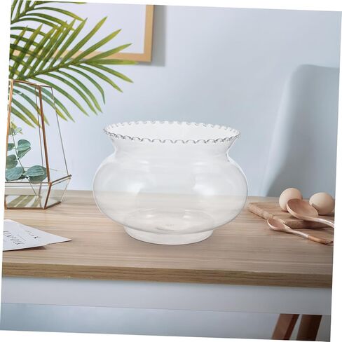 SUPVOX Transparent Landscape Small Fish Tank Office Decor Plastic Goldfish Tank Transparent Aquarium Tank Office Supply Multi-function Goldfish Tank Fish Accessories Betta Fish Betta Tank in Saudi Arabia