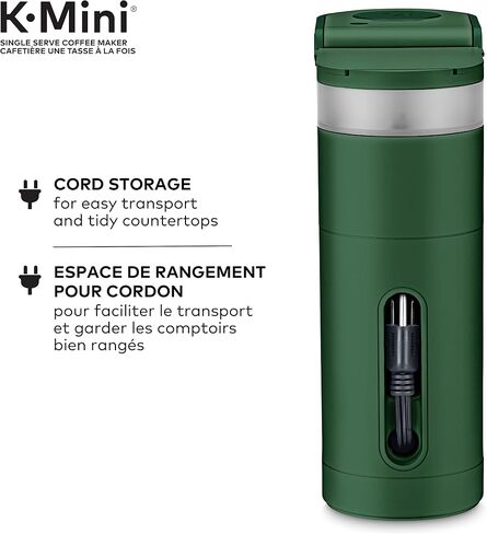 Keurig K-Mini Single Serve K-Cup Pod Coffee Maker, Featuring An Ultra-sleek Design, Evergreen in Saudi Arabia