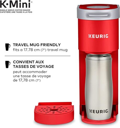 Keurig K-Mini Single Serve K-Cup Pod Coffee Maker, Featuring An Ultra-sleek Design, Evergreen in Saudi Arabia