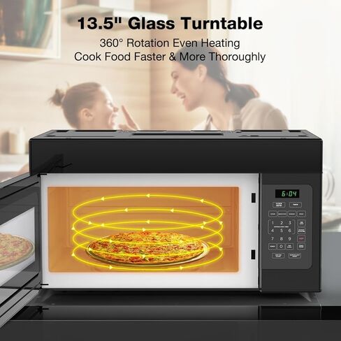 فرن ميكروويف ثيرموميت 30 بوصة بسعة 1.6 قدم مكعب، 1000 واط للطهي، خيارات الطبخ بلمسة واحدة، 300 قدم مكعب في الدقيقة، إضاءة LED، أبيض in Saudi Arabia