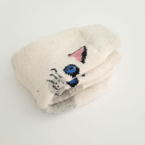 Wool Socks for Women/Warm Thick Socks with a Cat Print/Size M (7-9 US) in Saudi Arabia