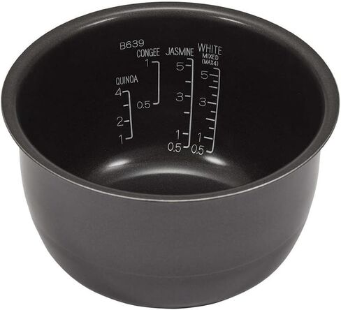 Zojirushi NW-QAC10 طباخ حثي مسطح بسعة 5.5 كوب ومسخن مع مقلاة طبخ مخصصة، طلاء مزدوج غير لاصق لسهولة التنظيف (أسود) in Kuwait
