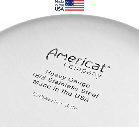 Stainless Steel Cat Bowls for Food & Water by Americat – Made in USA – Dishwasher Safe, Human Grade, Whisker Friendly Dishes (2 Bowls) in Saudi Arabia