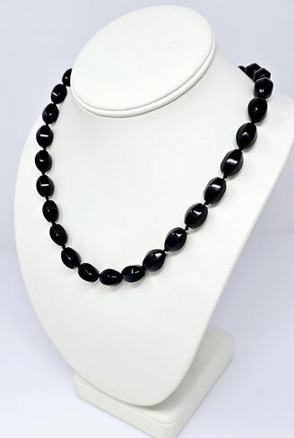 Women's Handmade Natural Gemstone Beaded Necklace, Statement 10x14mm Beaded Necklace for Women Girls - Gift Boxed Ideal Gift for Her (Blue) in Saudi Arabia