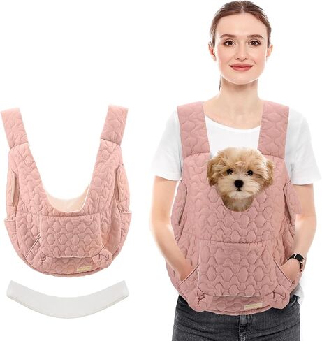 Pet Carrier Backpack, Adjustable Pet Front Cat Dog Carrier Backpack Travel Bag for Traveling Hiking Camping for Small Medium Dogs Cats and Rabbits, Safety Strap with Removable Bottom Plate in Saudi Arabia