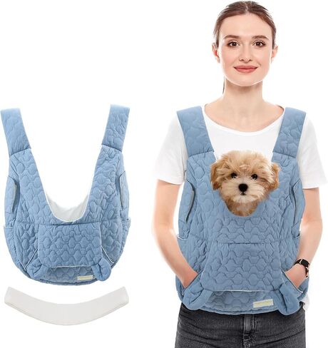 Pet Carrier Backpack, Adjustable Pet Front Cat Dog Carrier Backpack Travel Bag for Traveling Hiking Camping for Small Medium Dogs Cats and Rabbits, Safety Strap with Removable Bottom Plate in Saudi Arabia