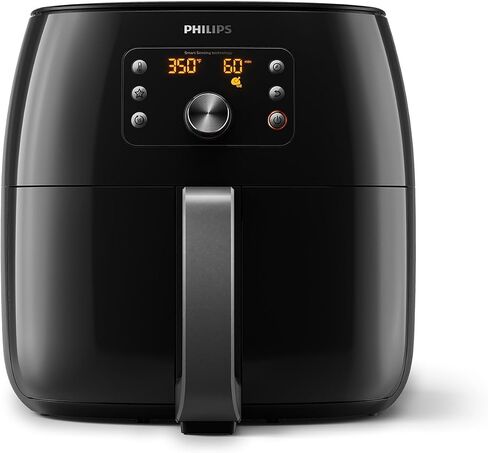 Philips Premium Air Fryer XXL - Air Fry, Bake, Grill, Roast & Reheat, 7.7 Qts Capacity, Rapid Air & Fat Removal Technology, Keep Warm Mode, QuickClean, 5 Smart Chef Programs, Black Copper (HD9867/16) in Saudi Arabia