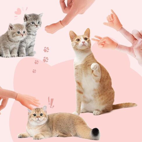 10 قطع من الأيدي الصغيرة للقطط، أيدي مرنة صغيرة لمخلب القطط، أيدي أصابع مطاطية صغيرة مضحكة لأداء الكمامة، عرض الدمى، هدايا الحفلات in Kuwait