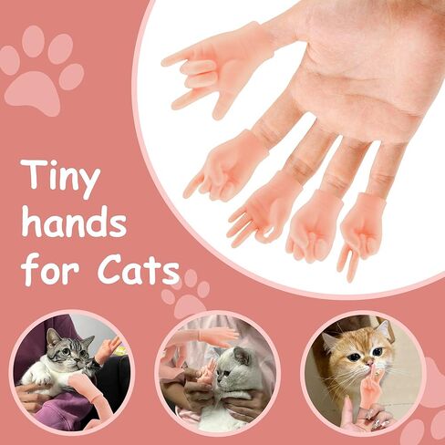 10 قطع من الأيدي الصغيرة للقطط، أيدي مرنة صغيرة لمخلب القطط، أيدي أصابع مطاطية صغيرة مضحكة لأداء الكمامة، عرض الدمى، هدايا الحفلات in Kuwait