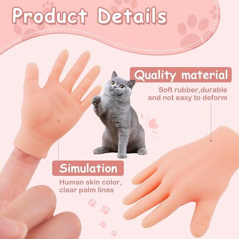 10 قطع من الأيدي الصغيرة للقطط، أيدي مرنة صغيرة لمخلب القطط، أيدي أصابع مطاطية صغيرة مضحكة لأداء الكمامة، عرض الدمى، هدايا الحفلات in Kuwait