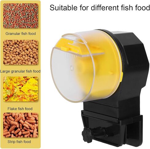 Automatic Fish Feeder, Aquarium Fish Feeder Dry Granular Flake Food for Fish (Blue) in Saudi Arabia
