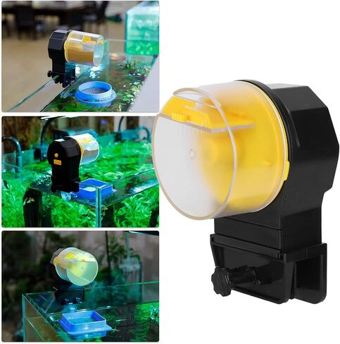 Automatic Fish Feeder, Aquarium Fish Feeder Dry Granular Flake Food for Fish (Blue) in Saudi Arabia