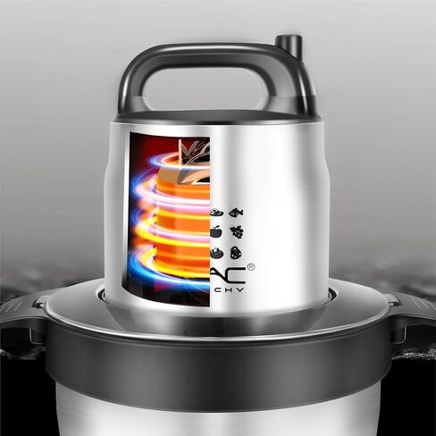 Food Processors,32 Cup Large Capacity Meat Grinder Veggie Chopper with Stainless Steel Bowl 1200W Electric,2 Speed,4 Bi-Level Bladesand Spatula for Baby Food,Meat,Onion,Vegetables,Fruits in Kuwait