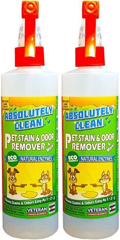 Amazing Pet Odor Eliminator for Home, Professional Strength: Natural Enzymes Remove Most Stains in 60 Seconds -Dog/Cat Urine, Vomit, Bile, Feces, Grass, Blood, Drool, More -USA Made in Saudi Arabia