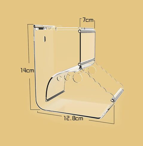 BenePoint Automatic Hamster Feeder, Clear Acrylic Automatic Pet Feeder Pet Food Dispenser, Hamster Food Bowl Guinea Pig Food Dispenser for Small Animal Feeding & Watering Supplies (S) in Saudi Arabia