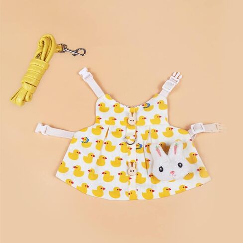 Rabbit Harness and Leash for Walking Escape Proof - Cute Mesh Breathable Bunny Vest Harness Outdoor Camping Hiking Training - Also Suit for Ferret Kittn Puppy Small Animals (Medium) in Saudi Arabia