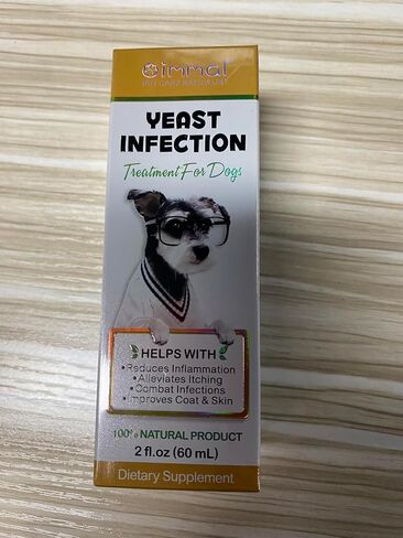 ALIVO Yeast Infection Treatment for Dogs, Natural Yeast Infection Treatment Supports Dog Itch Relief, Dog Ear Infection, Dog Allergy Relief, Pet Supplies Dog Herbal Supplement, Bacon Flavor - 2 oz in Saudi Arabia