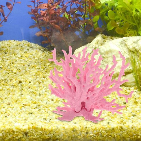 Colorful Coral Reef Decor, Mini Faux Coral Decor for Aquarium Decorations,6.3x5.31inch (Pink) in Saudi Arabia