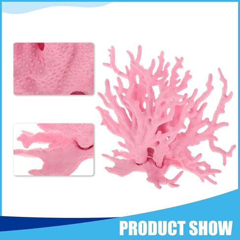 Colorful Coral Reef Decor, Mini Faux Coral Decor for Aquarium Decorations,6.3x5.31inch (Pink) in Saudi Arabia
