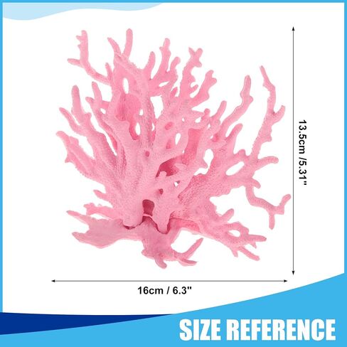 Colorful Coral Reef Decor, Mini Faux Coral Decor for Aquarium Decorations,6.3x5.31inch (Pink) in Saudi Arabia