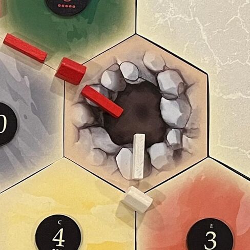 Caverns Scenario Hexes compatible with Catan's Settlers of Catan, Seafarers, and Catan Expansions (4 Caverns) in Saudi Arabia