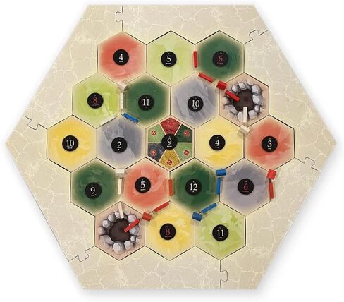 Caverns Scenario Hexes compatible with Catan's Settlers of Catan, Seafarers, and Catan Expansions (4 Caverns) in Saudi Arabia