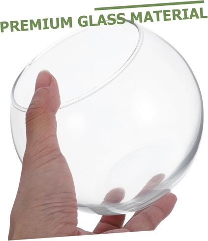 IMIKEYA Glass Bubble Bowl Bowl Glass Vase Clear Bubble Planter Terrarium Fish Bowl Wide Mouth Flower Vase Hydroponic Planter Candy Dish Fruit Jar for Wedding Home Decor 15cm in Saudi Arabia