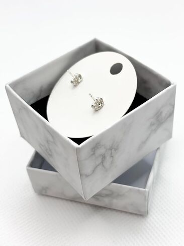 Austriac Crystal Earrings, 925 Sterling Silver, Ball Style Stud (Jet Black) in Saudi Arabia