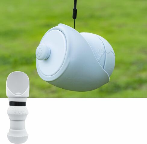 18 OZ Foldable Silicone Dog Water Bottle 500ML- Portable Outdoor Pet Hydration Solution, Leak-Proof, Easy to Carry, Perfect for Hiking, Travel, and Walking(Grey, 550ML) in Saudi Arabia