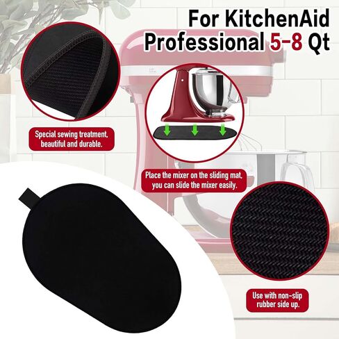 Mixer Sliding Mat Compatible with Kitchenaid 6/7/8 Quart Stand Mixer, Slider Mat Compatible with 5-8 Qt Bowl-Lift Stand Mixer Kitchenaid Mixer Accessories in Saudi Arabia