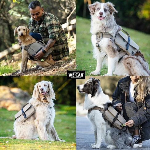 Dog Pack Hound Dog Saddle Bag Backpack for Travel Camping Hiking Medium & Large Dog with 6 Capacious Side Pockets in Saudi Arabia