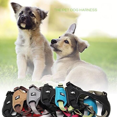 حزام حماية للكلاب من Creation Core قابل للتعديل من النايلون الناعم للحيوانات الأليفة، صدرية عاكسة للمغامرات الخارجية والمشي للكلاب، بني M in Kuwait