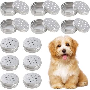 12 Pack Scent Training for Dogs Scent Dog Scent Work Tins Small Dog Food Container Nose Work Supplies for Scent Training, Aluminum Dog Scent Boxes
