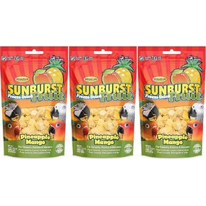 Higgins 3 Pack of Pineapple Mango Bird Treat, 0.5 Ounces Each, for Conures, Parrots and Macaws