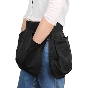 Detachable Dog Trainer Treat Pouch, Large Pet Training Waist Apron with Zipper Bag, Adjustable Dog Treat Training Pocket with Belt, Hands Free & Easy to Use, (1 Small Pocket + 1 Apron)