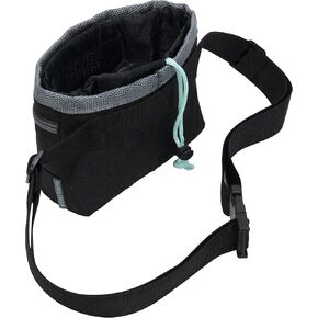 Treat and Training Pouch | 15 Waste Bags Included | Adjustable Waist Strap | Drawstring Close, Black, 8.5"x 3"x 4.76" in Kuwait