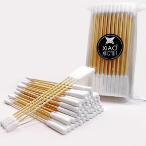 6 Inch Long Cotton Swabs for Dogs - Professional Large Cotton Swabs with Bamboo Handle - Double Sided Big Cotton Swabs - Specially Designed Ear Swabs for Dog Ear Cleaning 100pcs