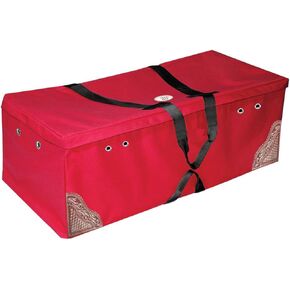 Derby Originals Hay Bale Bag Large 600D Waterproof with Leaf & Basket Hand Tooled Leather Accents 44" x 20" x 16"