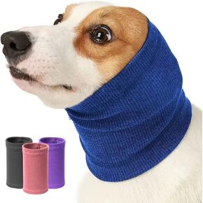Nanaki Calming Dog Hoodie - Ear Wraps for Anxiety Relief, Fireworks Protection, Hematoma Prevention, Grooming & Drying Ear Protector