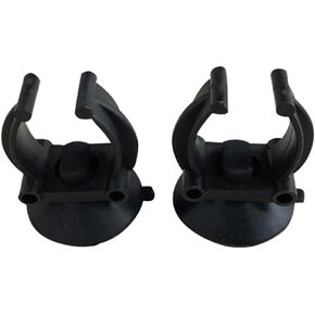 Teensery 10 Pcs Aquarium Heater Suction Cups Fish Tank Heating Rod Suckers Clips Holders Clamps for Fish Tank (Black)
