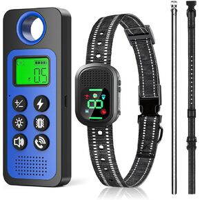 Dog Shock Collar, New 4500FT Dog Training Collar with Call, Remote E-Collar Waterproof Collars with 4 Training Modes Microphone Shock Vibration and Beep Anti Barking Collar for Large Medium Small