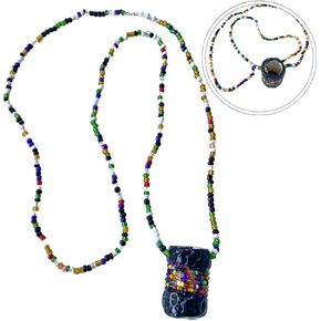 Amuleto Inshe De Osain | Amuelto De Resguardo Para Eggun | Ozain, Egungun Collar De Resguardo Con Cuerno | Amuleto Para Cargar in Saudi Arabia