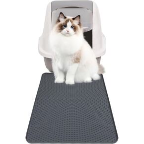 YASUOA Silicone Cat Litter Mat, Non-slip Cat Litter Tray Liner, Silicone Grip Cat Litter Mat, 21.2 * 15.2 inch, Anti-slip, Easy to Clean