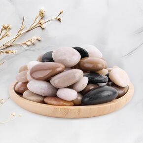 WHANLEY L&Q 2.8 رطل صخور نهرية طبيعية (2 ~ 4 بوصات) حصى مصقولة، صخور للنباتات، أحجار زخرفية، أحجار المناظر الطبيعية، صخور تررم، صخور حوض السمك، صخور النهر، الحصى، الحصى للداخلية، الصخور... in Kuwait