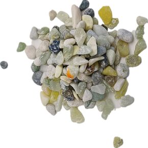 Green Aquarium Gravel for Fish Tank Gravel, Rocks for Aquarium Substrate, Rock for Plants Indoor, Pea Gravel for Landscaping, Pebbles for Plants, Aquarium Rocks for Fish Tank (1, Pounds)