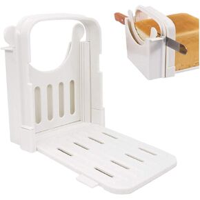 Bread slicer Foldable bread slicer with 5 different thickness molds, suitable for homemade bread bagel bread sandwich