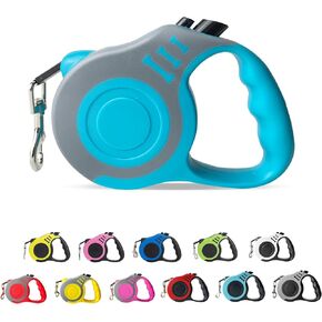 Dog Leash, 16 Feet, Retractable Dog Leash Lightweight Leash with Non-Slip Handle, for Small and Medium Dogs(Pink)