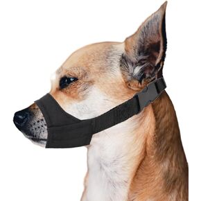 Short Snout Dog Muzzle, Adjustable Dog Muzzle for Small Dogs Breeds, Soft Pet Safe Dog Muzzle Anti Biting Barking, Muzzle for Chihuahua Hiromi Shih Tzu Bulldog Snout Circumference 4.25-5.5"