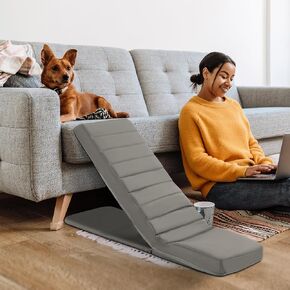 HOMBYS Soft Dog Ramp for Bed, Adjustable 7"-20" Foldable Dog Ramp for Couch, Sofa & Car, No Need to Install Portable Ramp for Small & Medium, Soft PU Fabric Do Not Hurt Pets, Up to 170 LBS in Kuwait
